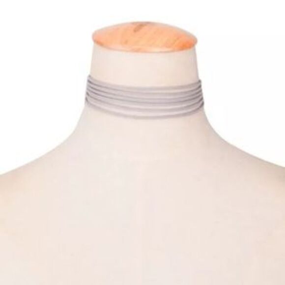 Pewter🌿Suede Faux Boho Vintage Multilayer Choker - Picture 2 of 4